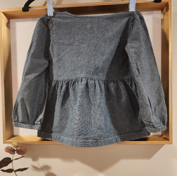 3T Simple Joy's Denim Long Sleeve Top - Picture 7 of 7
